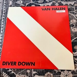 Warner Bros. Van Halen Diver Down Vinyl - Red and White